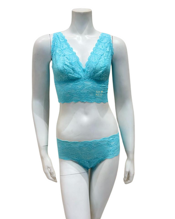 Cosabella NEVER1386 + 07ZL Maldives Lace Bralette & Short Set myselflingerie.com